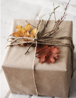 Fall gift wrap