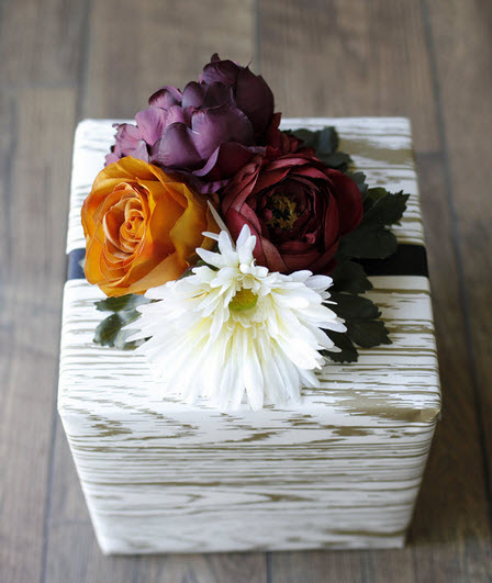 Fall floral gift topper