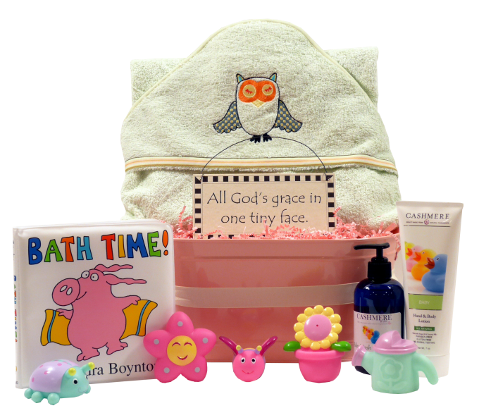 Organic Sleepy Owl Baby Gift Basket