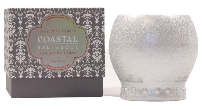 Crackling Cedar Candle from Coastal Salt and Soul