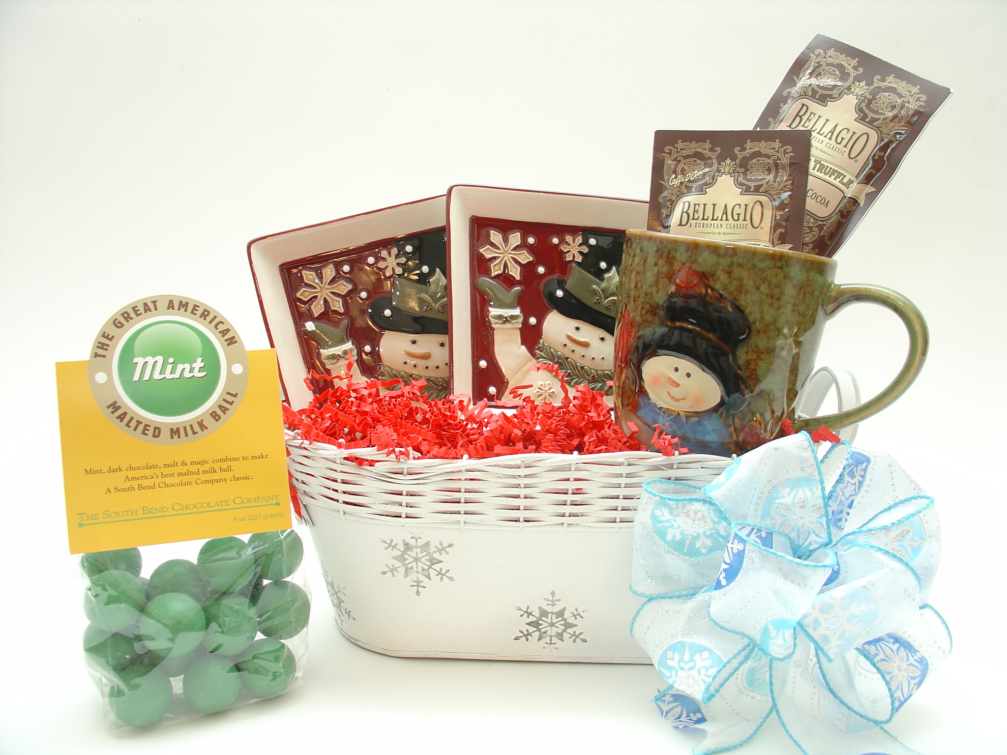 Christmas Snowmen Gift Basket