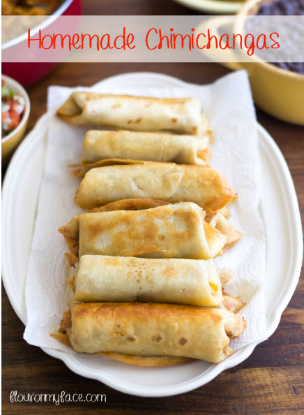 Homemade chimichangas