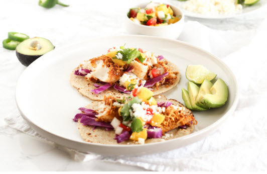 Coconut fish tacos