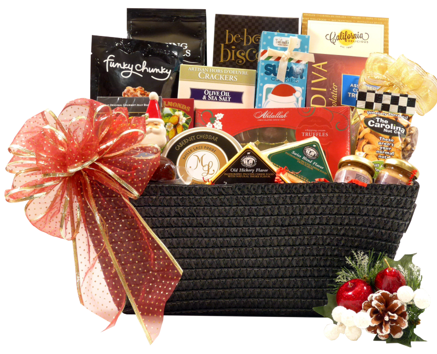 Corporate holiday gift basket
