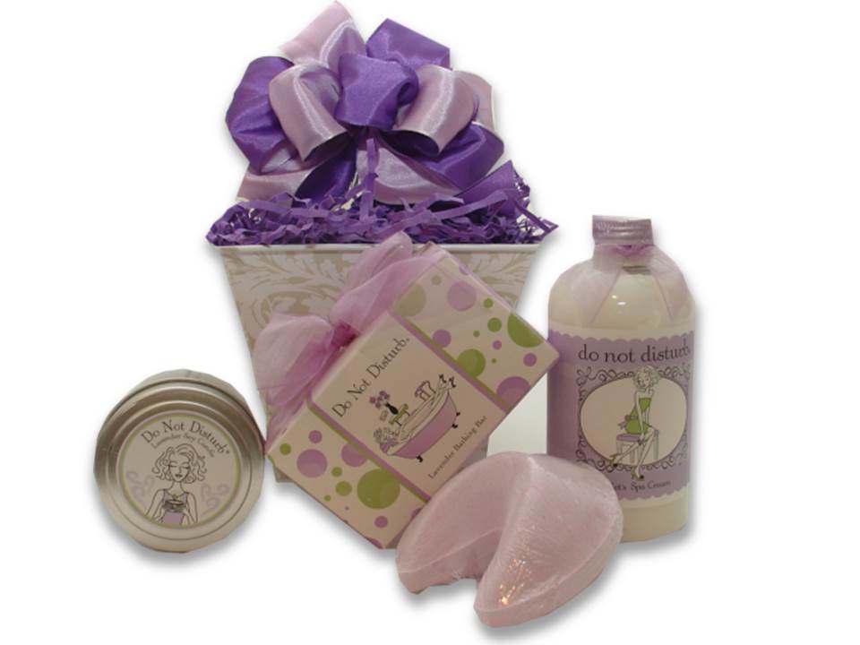 Do Not Disturb Lavender Spa Gift Basket