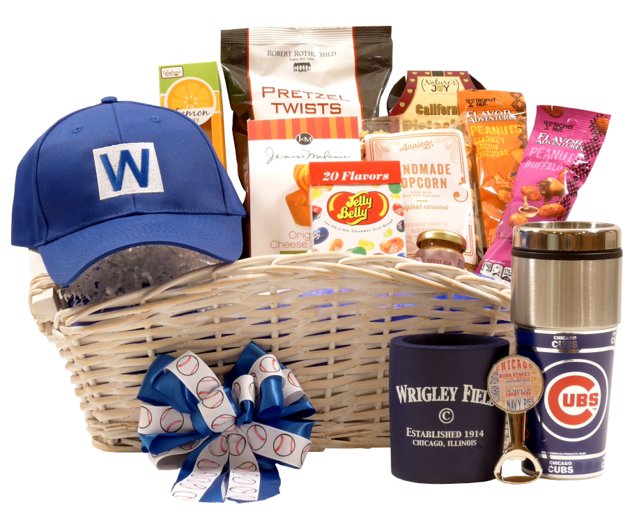 Deluxe Chicago Cubs Gift Basket