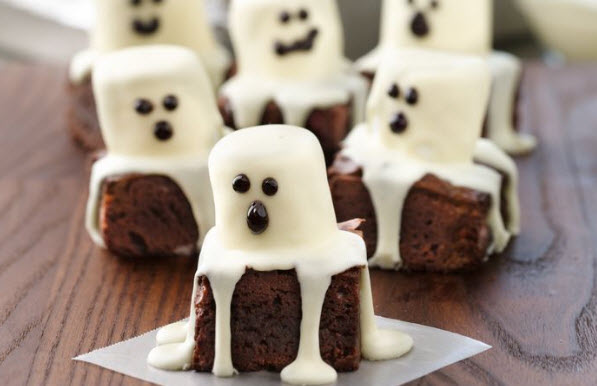 Spooky Boo Brownies