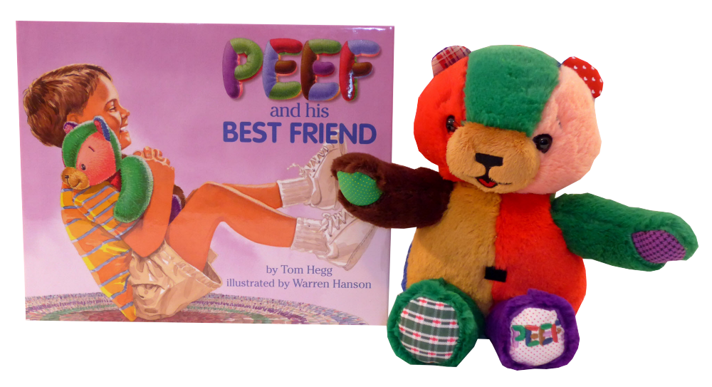 Peef and his best friend book and bear