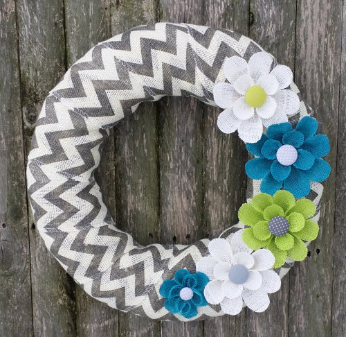 Spring wreath from Etsy