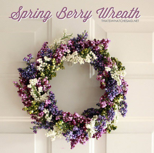 Spring wreath from thatswhatchesaid