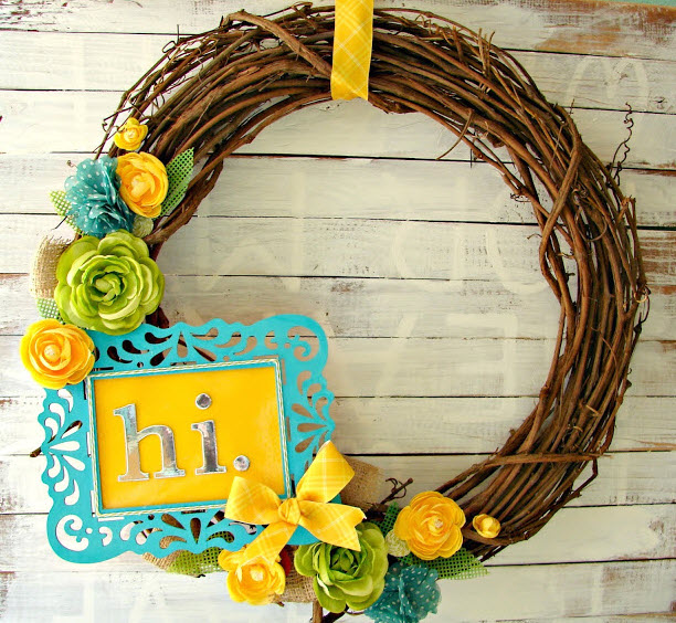 Spring wreath from agirlandagluegun