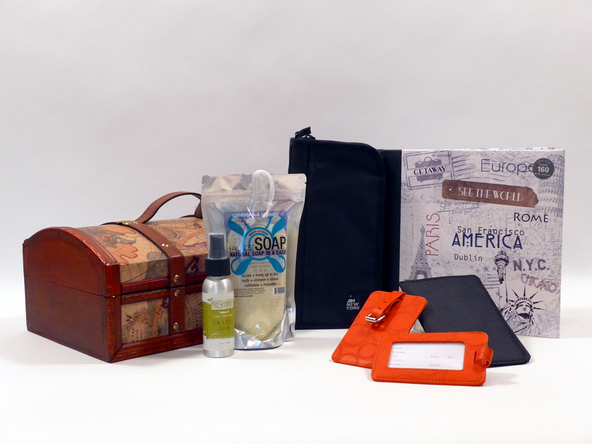 World Travel Gift Basket for Men